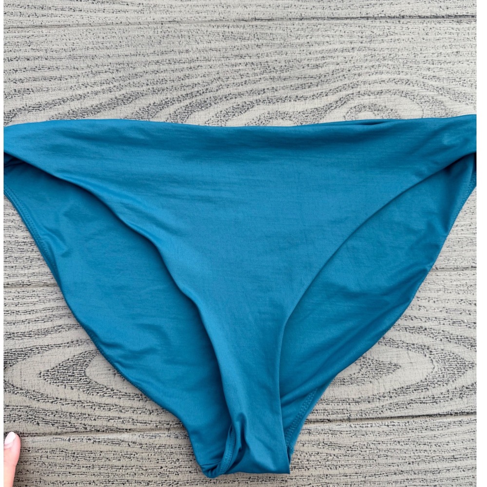 Nuuds Low Waist Bikini Bottom Women XL Lagoon Classic Swim Bottoms Minimalist